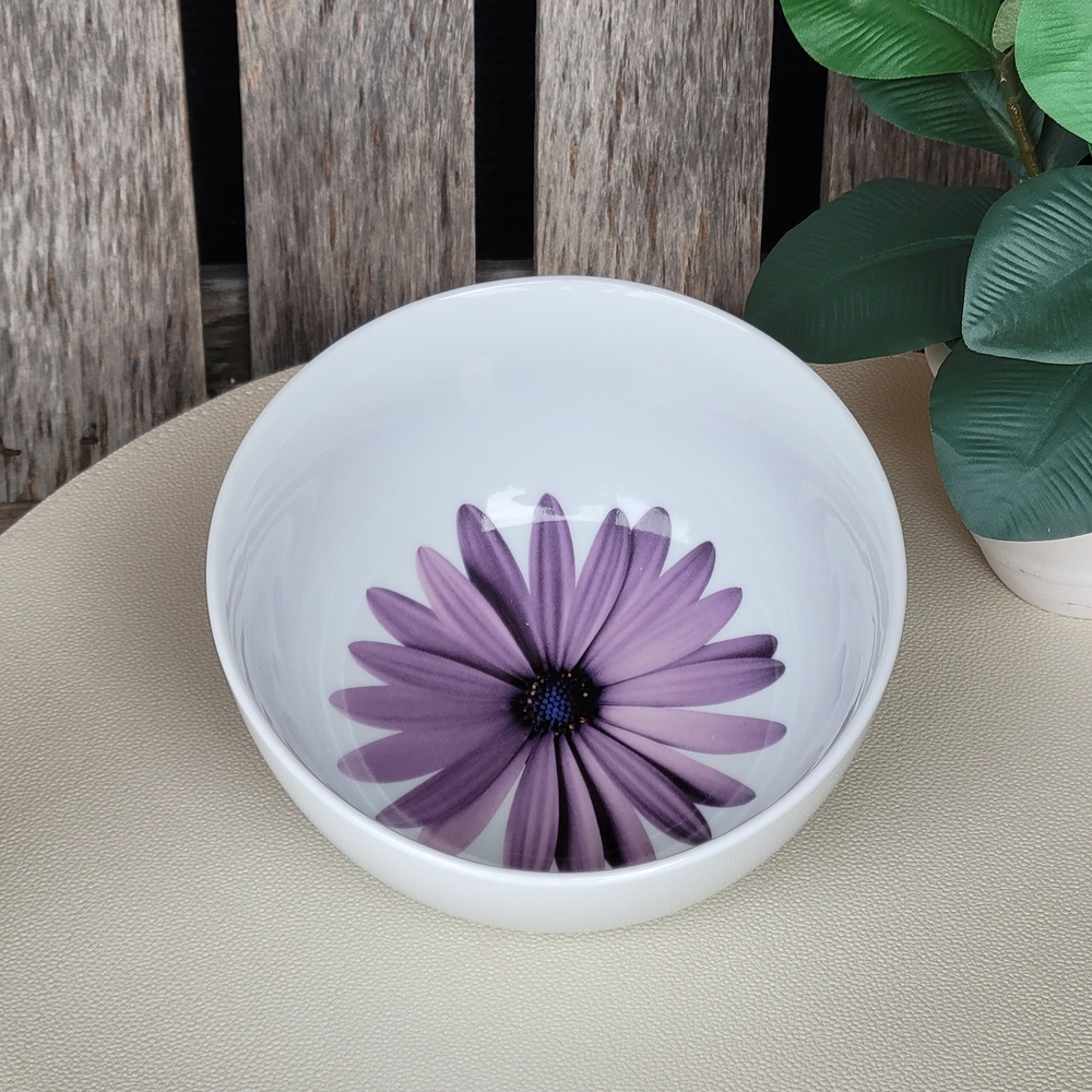 Isaac Mizrahi Purple Daisy Bowl